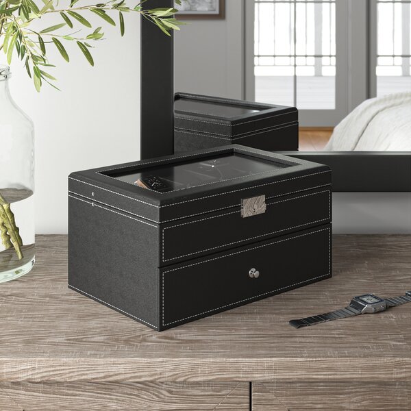 Stock your home luxury mens discount dresser valet organizer for watches